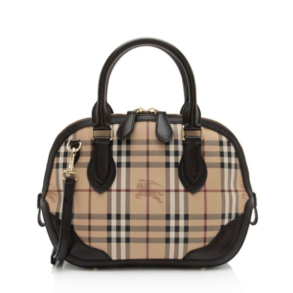 Burberry Haymarket Check Orchard Small Satchel